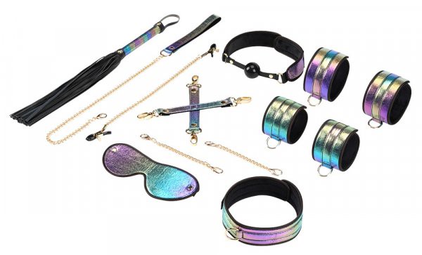 Exklusives Fessel-Set Glossy Rainbow für intensive Bondage-Erlebnisse