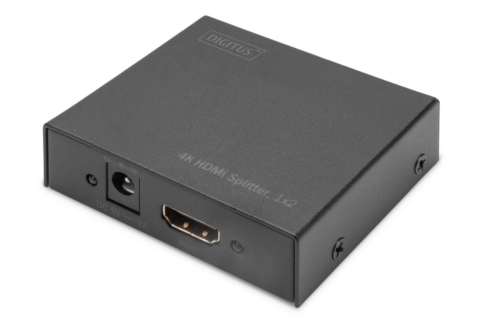 Digitus 4K HDMI Splitter 1x2, unterstützt 4K2K,3D Videoformat, schwarz