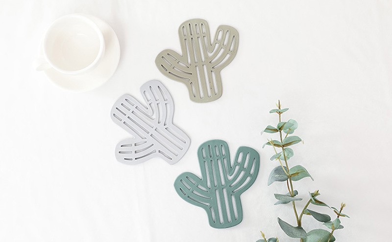 Cactus Motif Ménage Napperons Coloré Tasse Dessous De Table Mats Table Mats Bol Pad Isolant de Chaleur Slip Ressistant Tapis De Bar À Manger