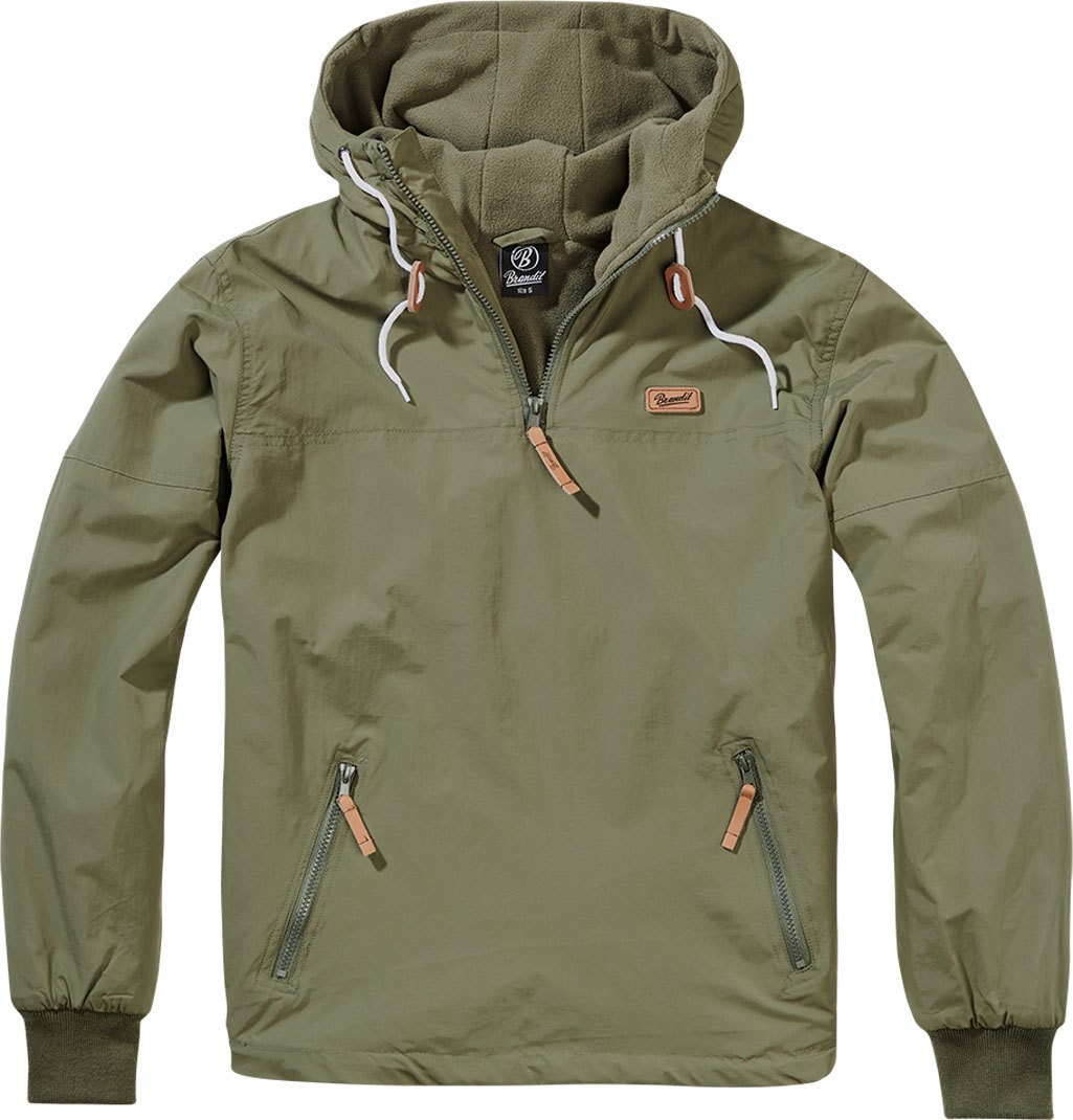 Brandit Luke Windbreaker Jakke, grøn, størrelse L til mand