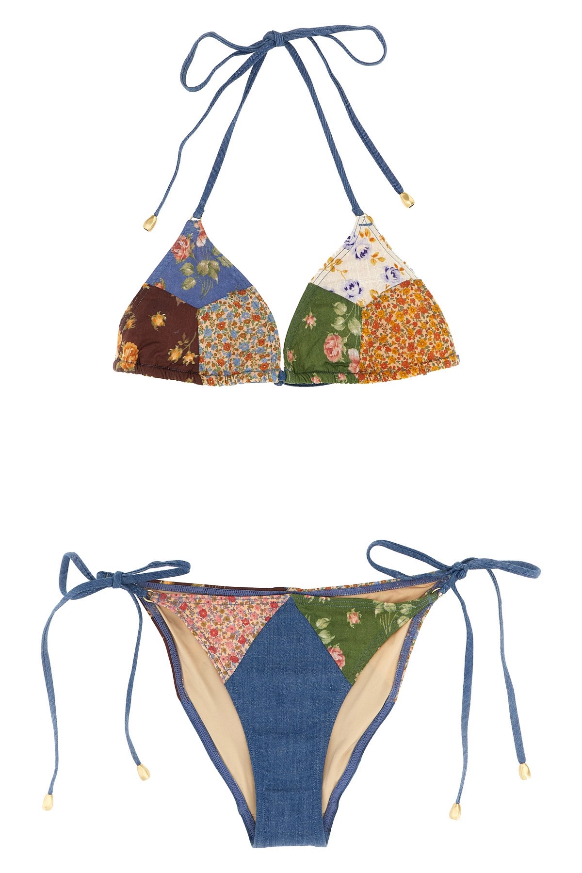 ZIMMERMANN 'Lucky Cotton Mini Tri' Bikini