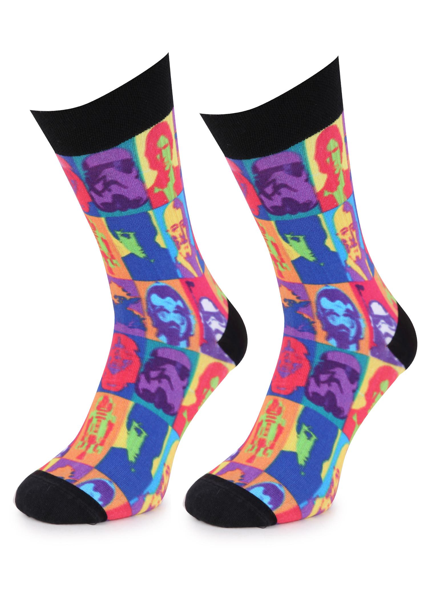 Baumwollsocken für Herren Special mit Bild der Stare Star Faces Marilyn