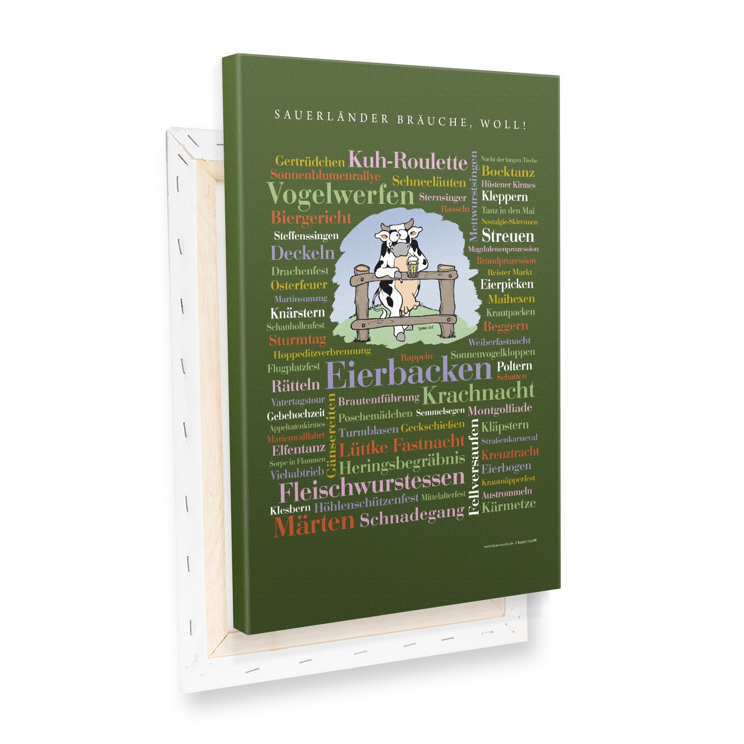 Leinwand Sauerländer Bräuche - Keilrahmen