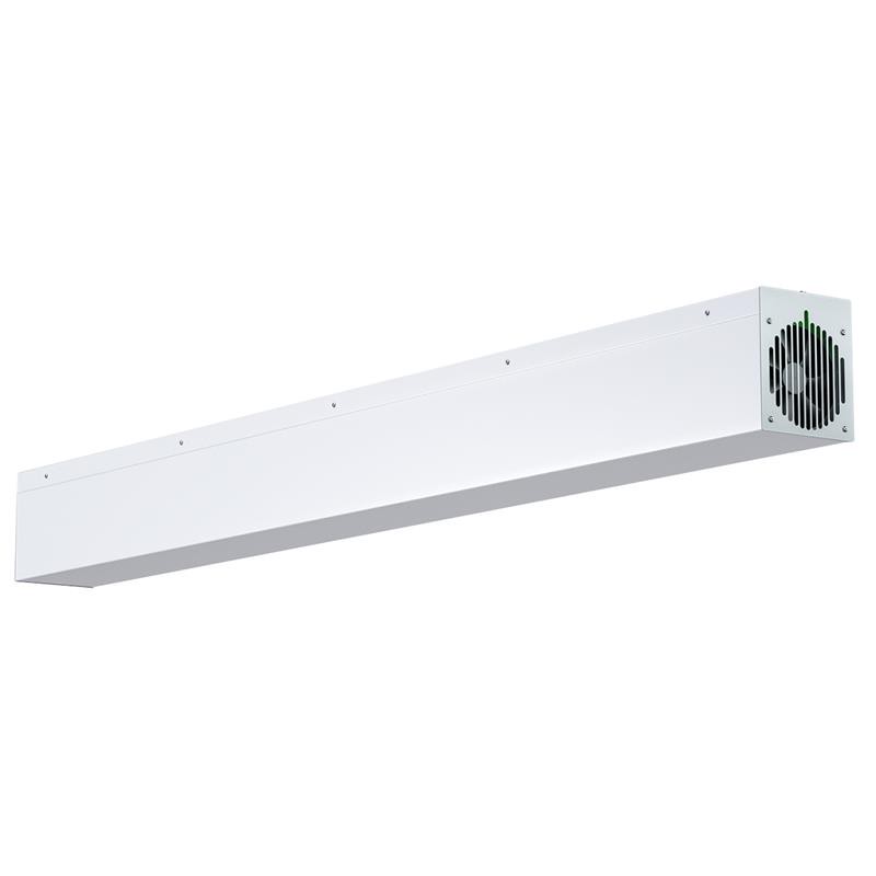 Lüftungsanlage 100 m³/h weiß Wandmontage 187 x 15,5 x 18,5 cm 0 bis +40 °C 2 Lampen 75 W 253,7 nm Wellenlänge, Luftreiniger