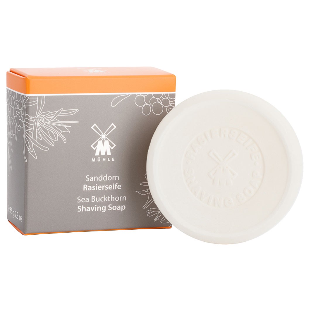 Rasierseife mit Sanddorn für alle Hauttypen