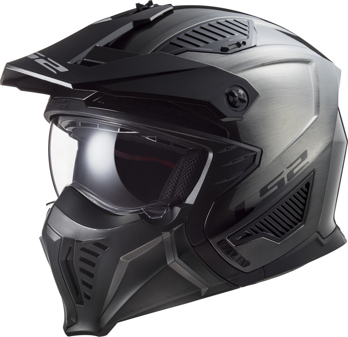 LS2 OF606 Drifter Jeans Kask próbny, srebrny, Rozmiar L dla ty