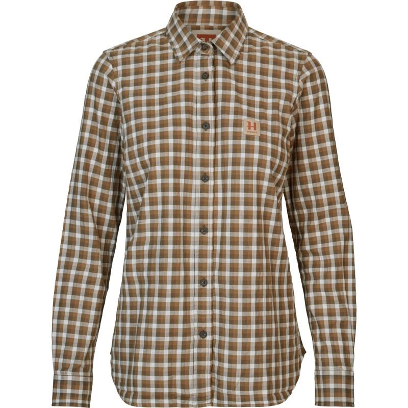 Härkila Damen Bluse Fjell Dark olive check L