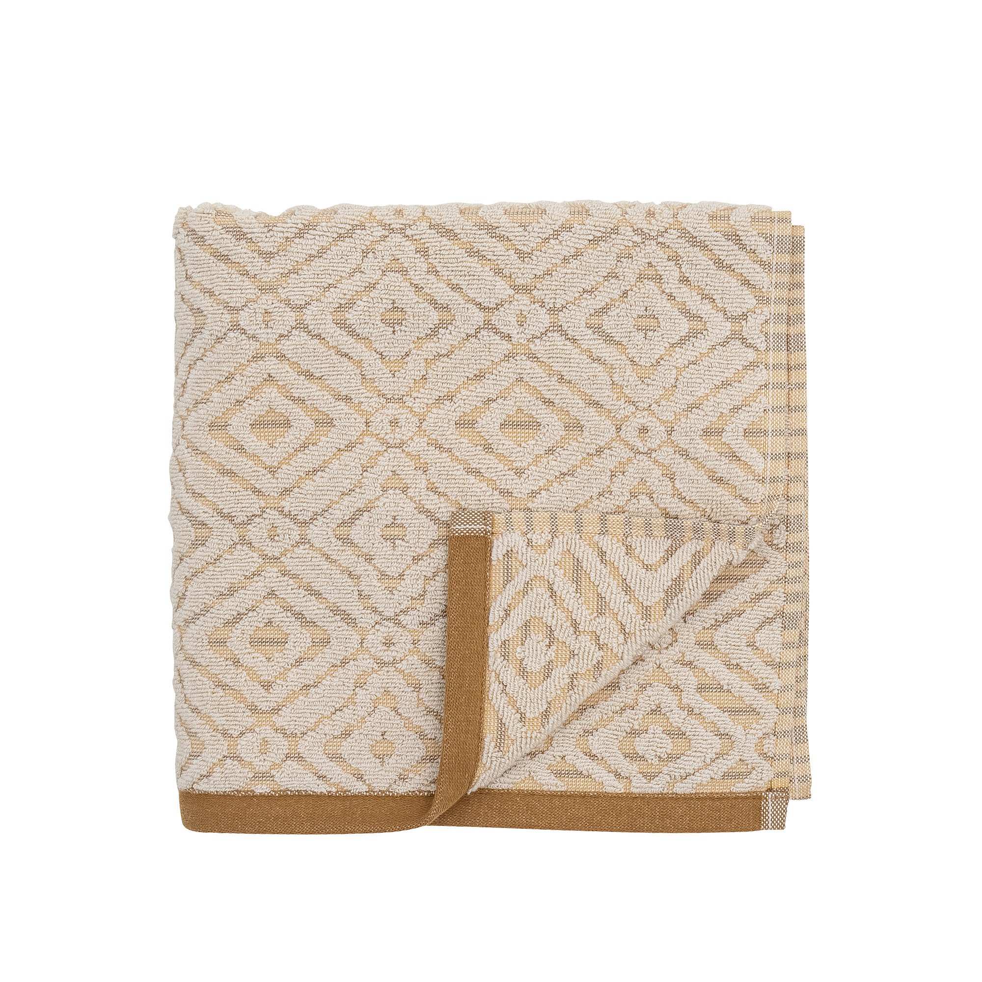 Bloomingville Handtuch Baumwolle nature Malou 50x100cm