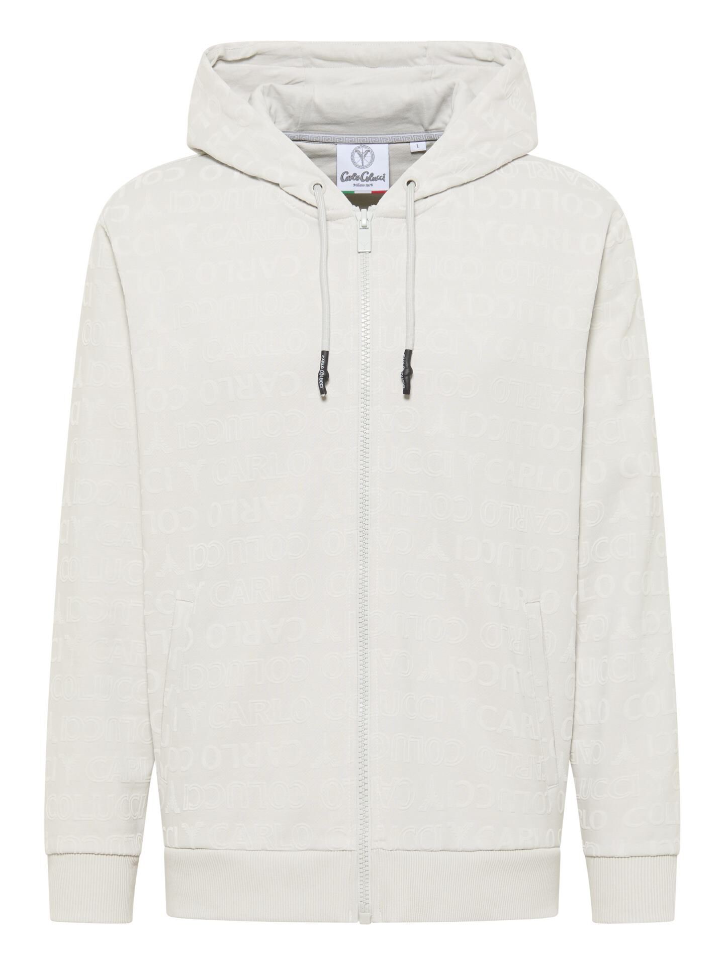 Hoodie Jacke -Monogram Flock-