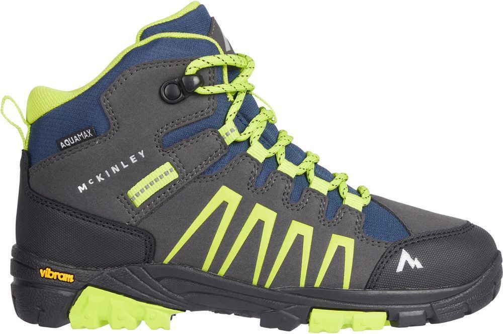McKinley Denali Mid AQX J Kinder Wanderschuh anthracite/green lime 38