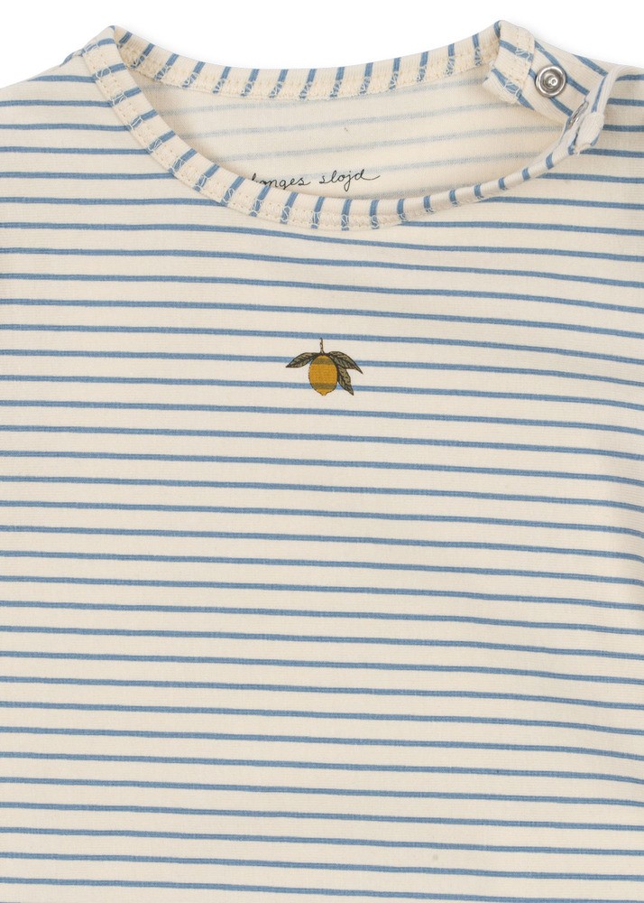 Konges Sløjd Basic Longsleeve Body - 9 Monate Stripe Bluie