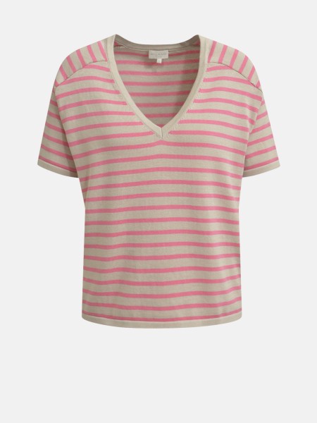 MILANO ITALY Damen Kurzarmpullover, rosa