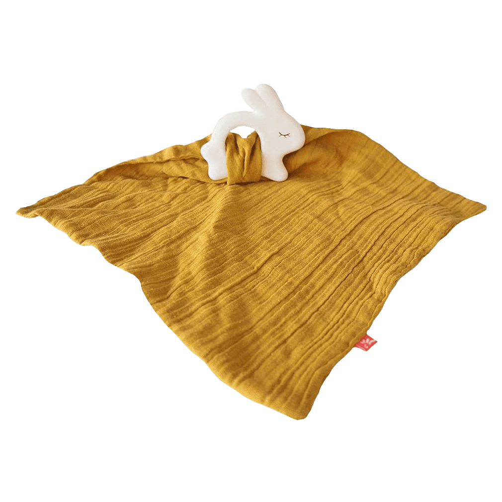 Beißring Hase mit Schnuffeltuch