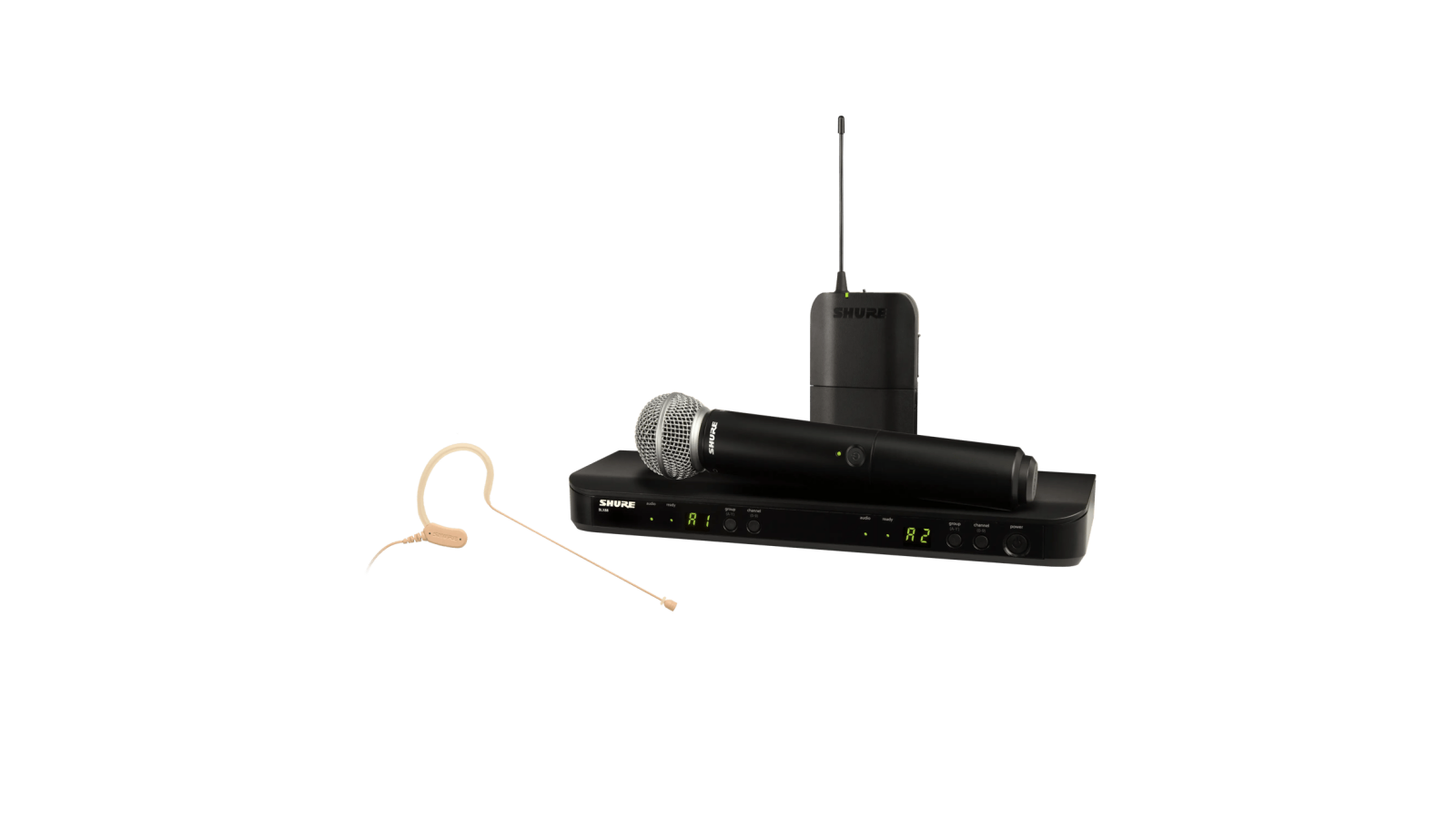 Shure BLX1288/MX53 Dual Presenter-Funksystem - Frequenzbereich M17 (662-686 MHz)