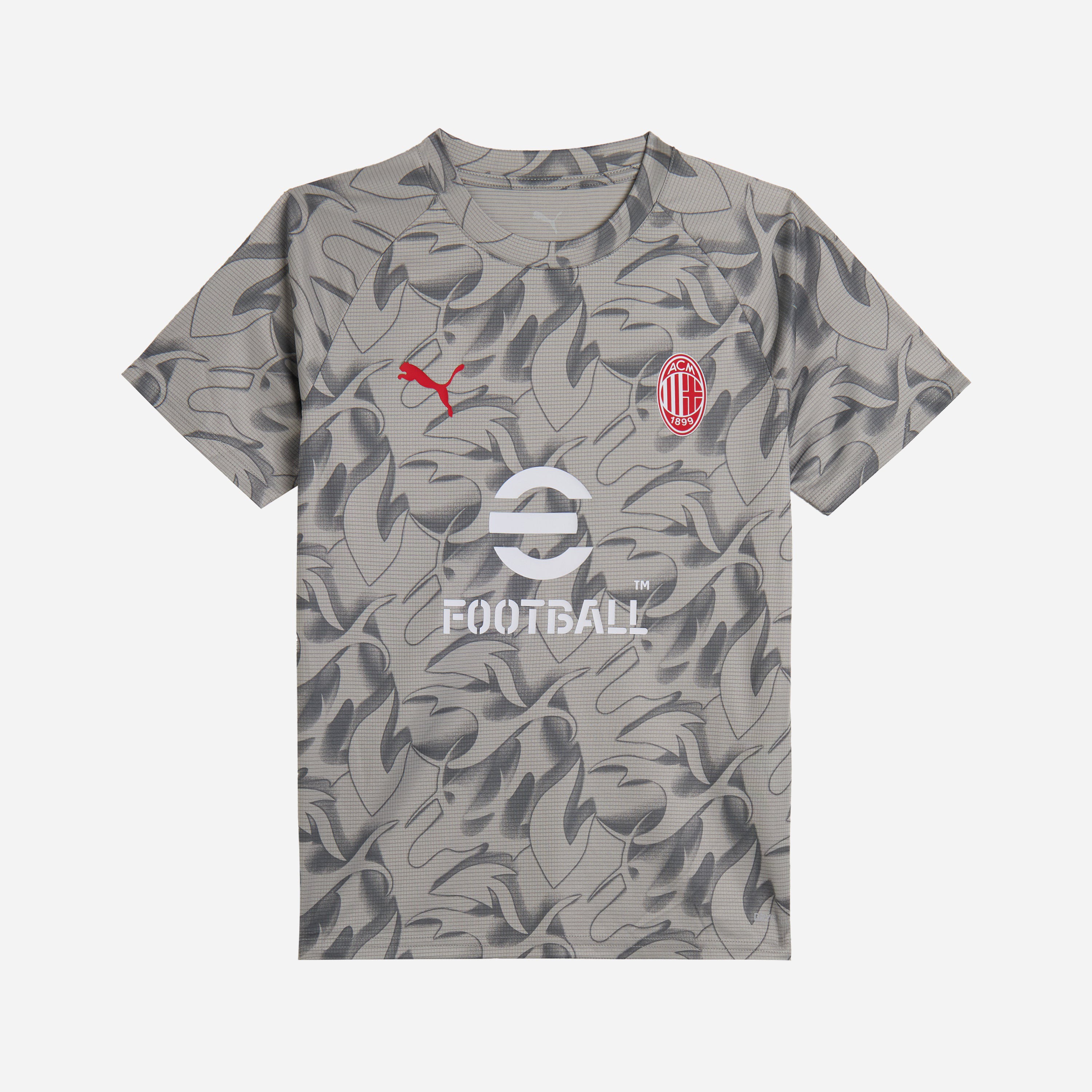 MILAN PREMATCH 2025/26 KIDS' GREY T-SHIRT