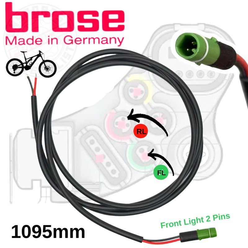 BROSE Fahrrad E-Bike Lichtkabel vorn für Verbindung von Motor und Lampe 1095mm