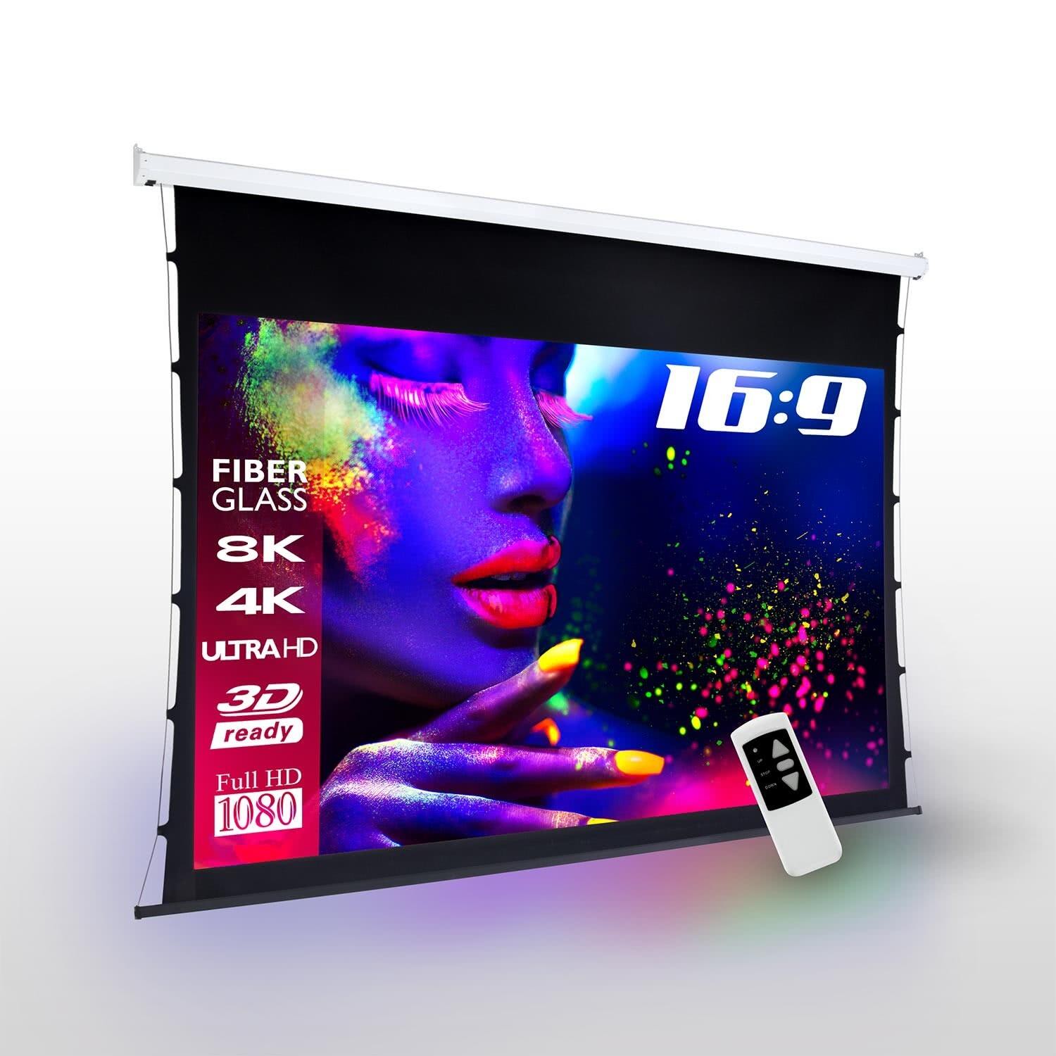 ESmart Germany Tension Leinwand TATENSO Glasfaser 295 x 165 cm (133