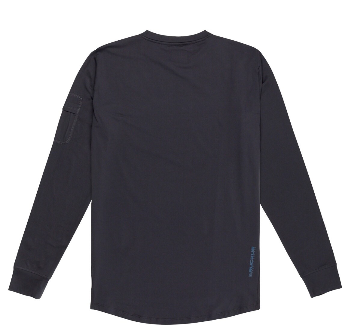 Troy Lee Designs Ruckus Burn Out Ride Langarmshirt, schwarz-carbon, Größe M für Männer