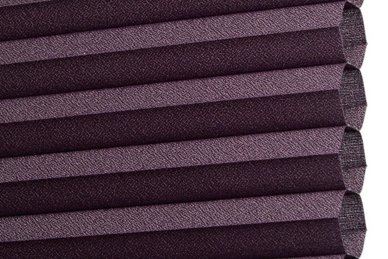 Plissee Aubergine Edmonton-5518 Maßanfertigung
