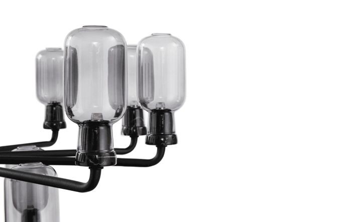 Normann Copenhagen AMP Kronleuchter Kleine Lampe schwarz
