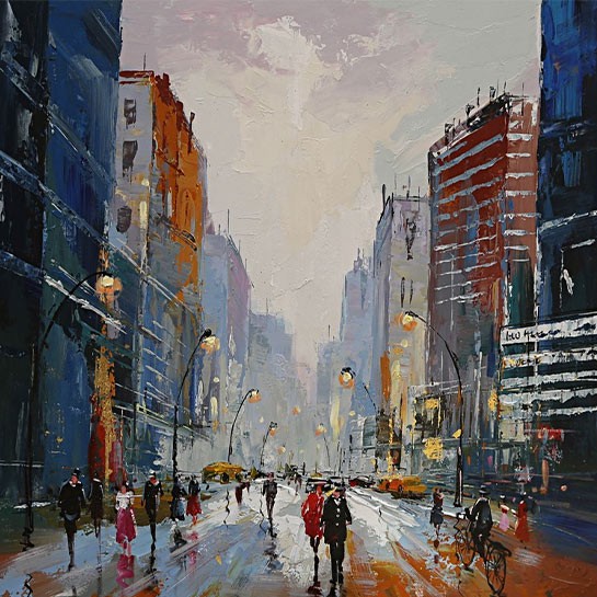 Die Stadt – Malerei – Dekoration – Wohnaccessoires