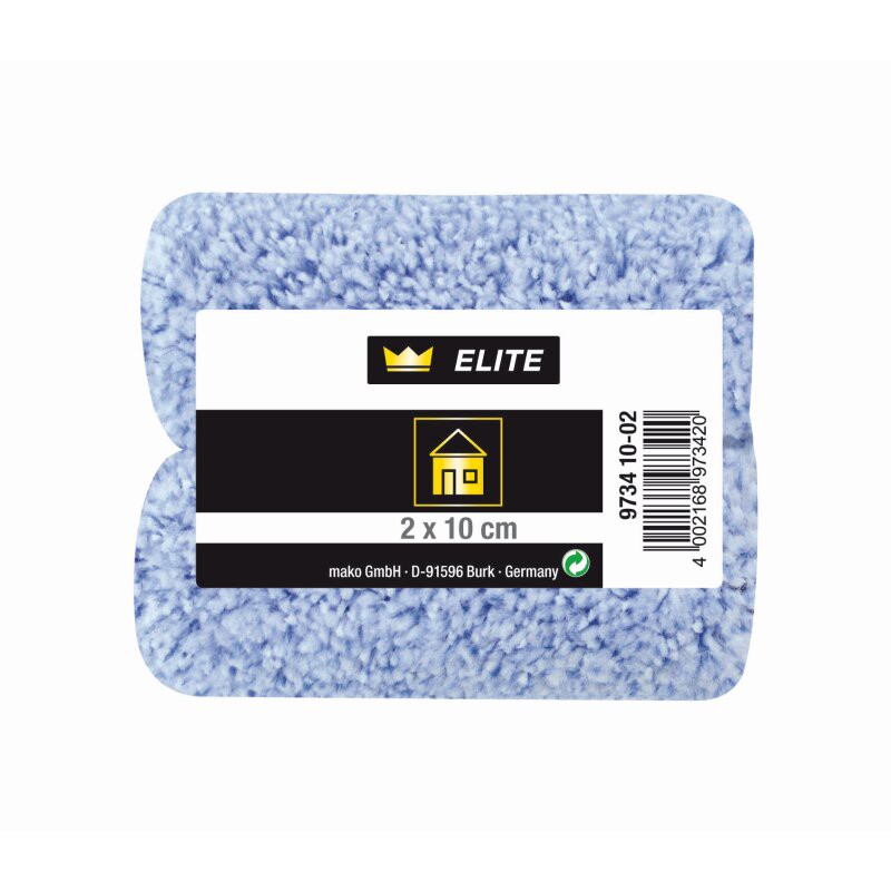 Heizkörper Ersatzwalzen ELITE blue-tex lösemittelbeständige Mikrofaser texturiert 10 cm - 2er-Pack