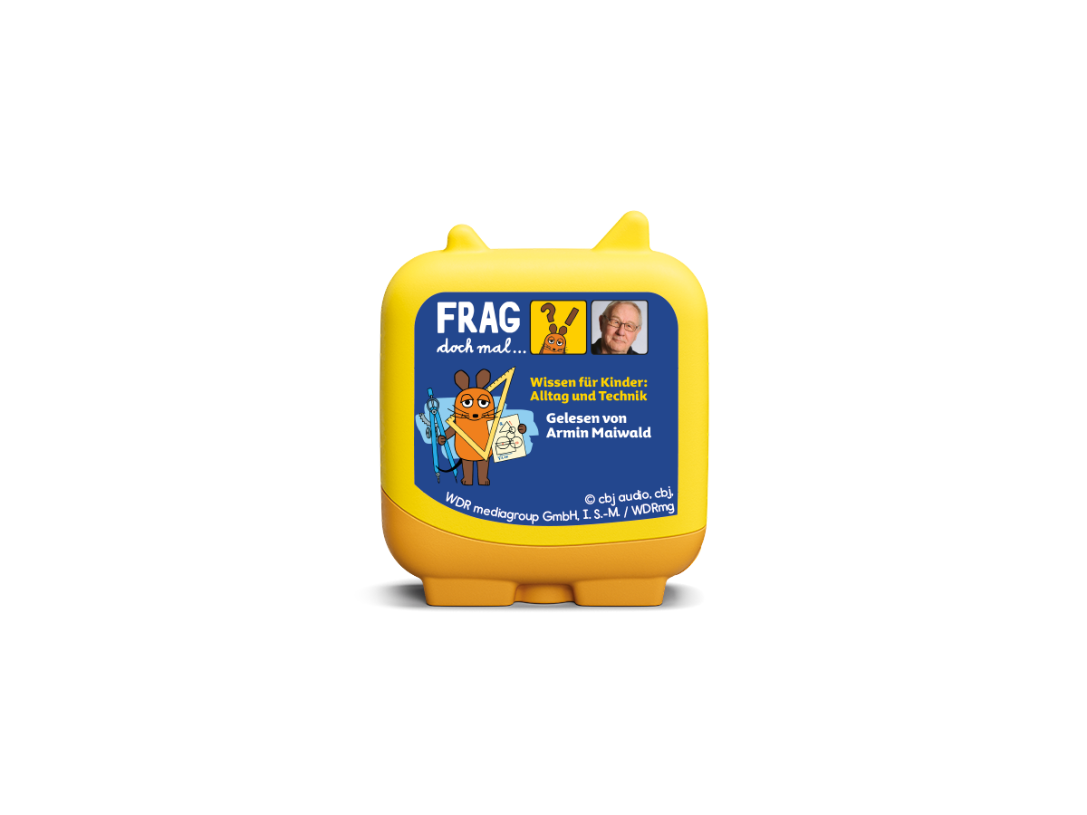 Tonies Frag doch mal die Maus - Wissen für Kinder Alltag und Technik - Clever Tonie Hörfigur (Hörspiel, ab 5 Jahren, 72 Minuten Laufzeit)