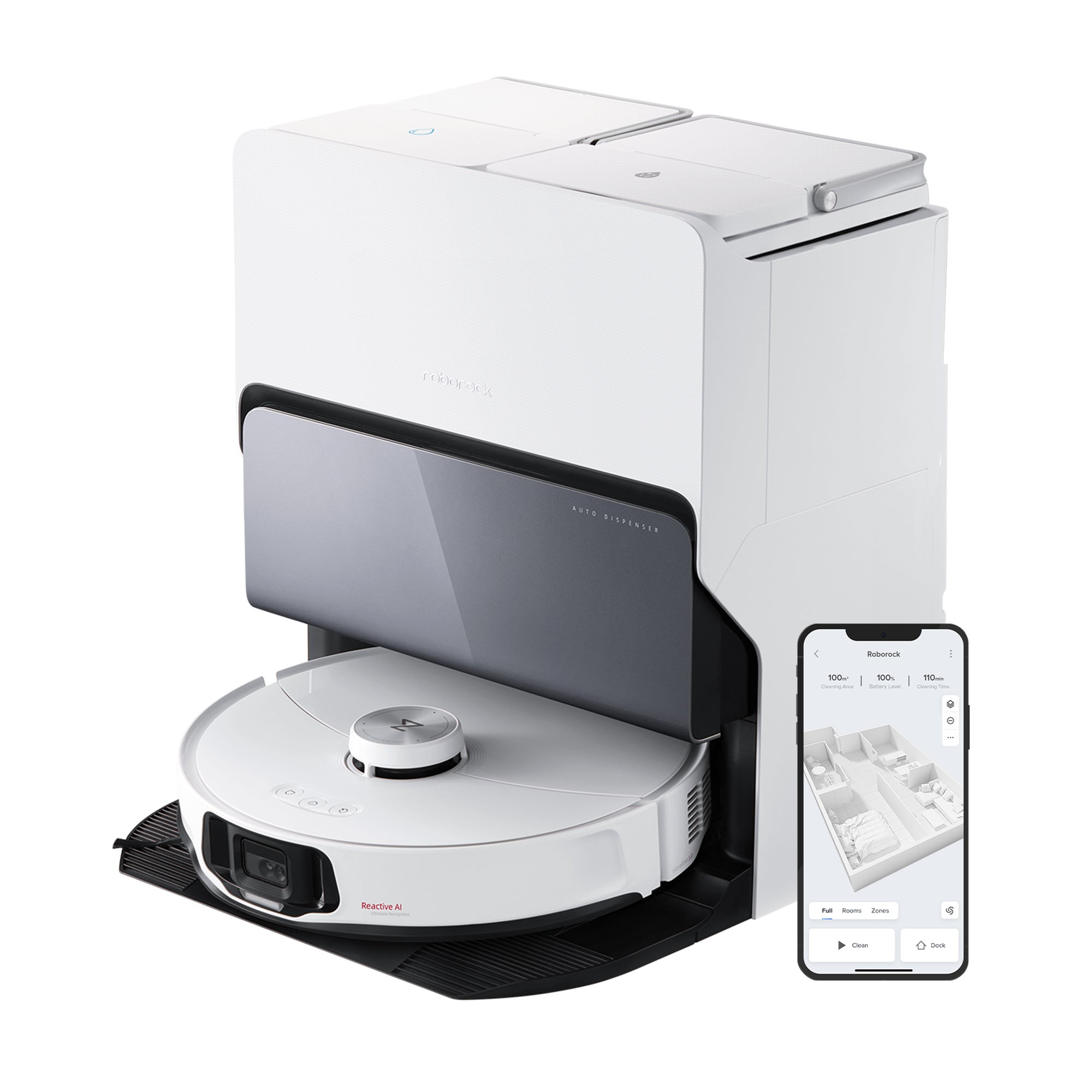 Roborock S8 MaxV Ultra Saugroboter mit Reactive AI 2.0 Hinderniserkenn