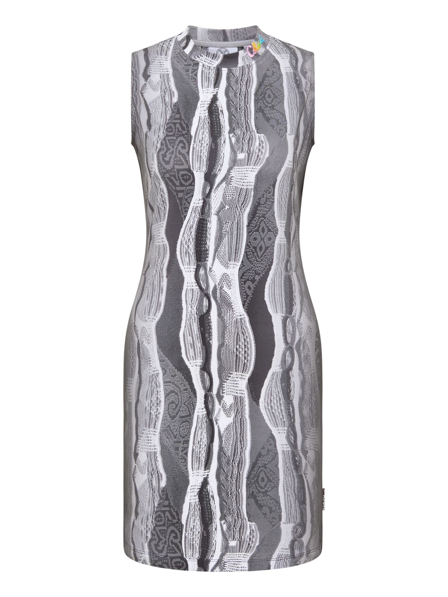 Carlo Colucci Bodycon Kleid - L/40 Schwarz / Graumelange