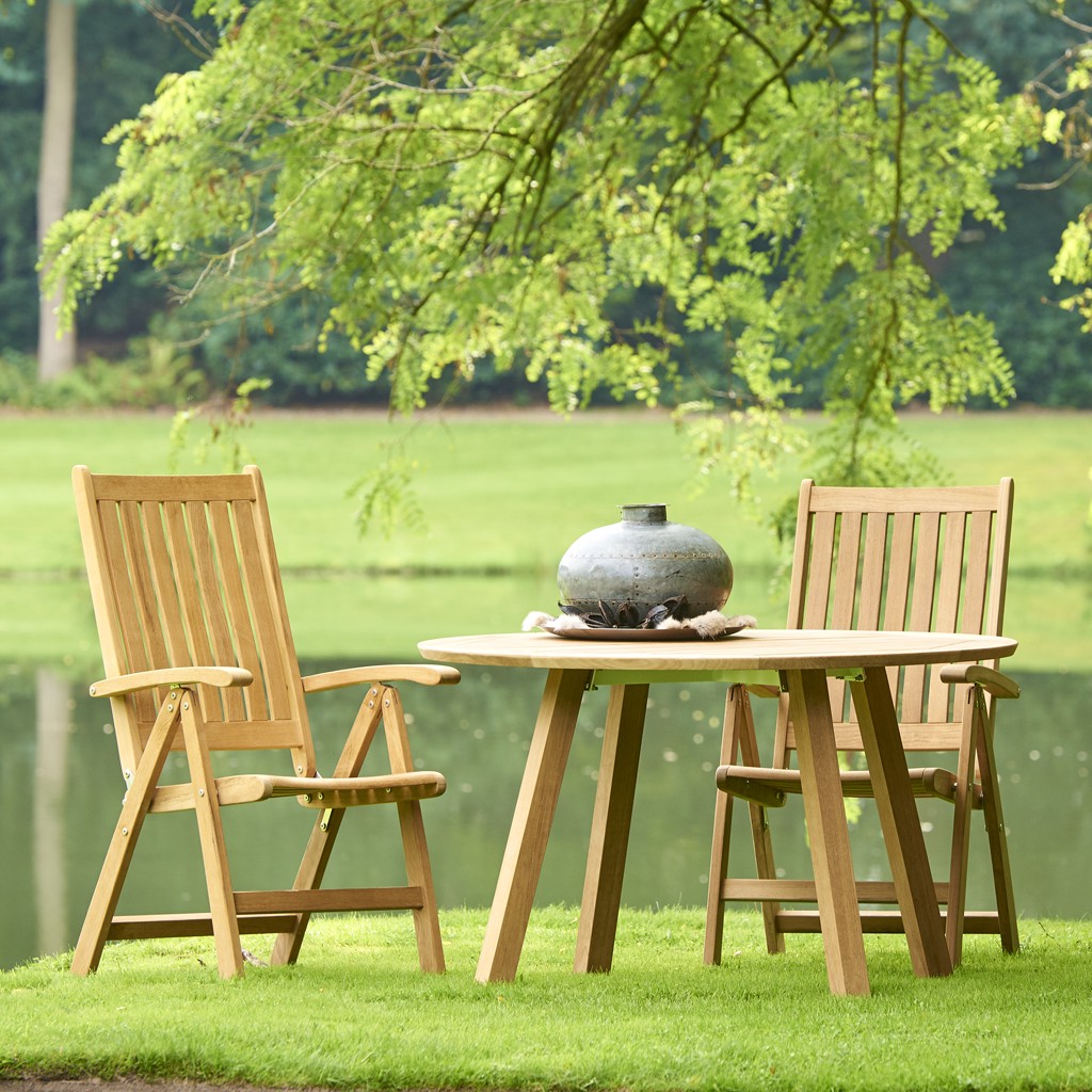 Traditional Teak - Diana & Victoria - Gartenmöbel-Set rund aus Teak