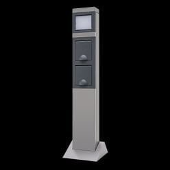 LED-Lampe mit Steckdose 2-fach