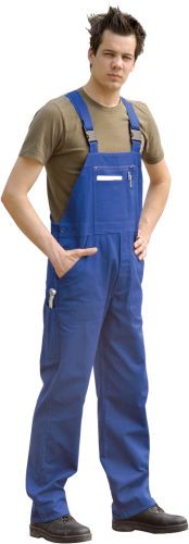 Latzhose, Gr. 48, Bw 270 G/Qm, Kornblau