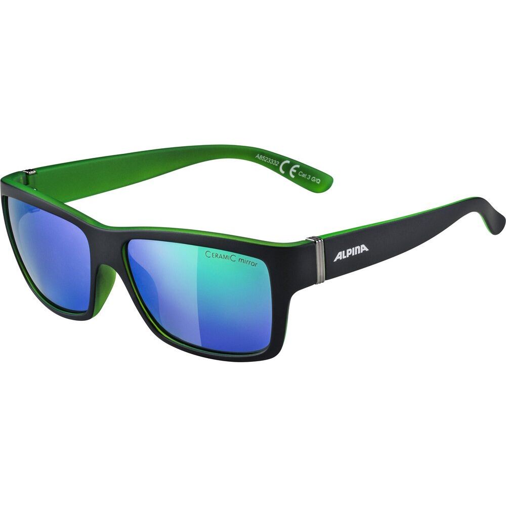 Alpina Kacey Herren Sonnenbrille black green matt