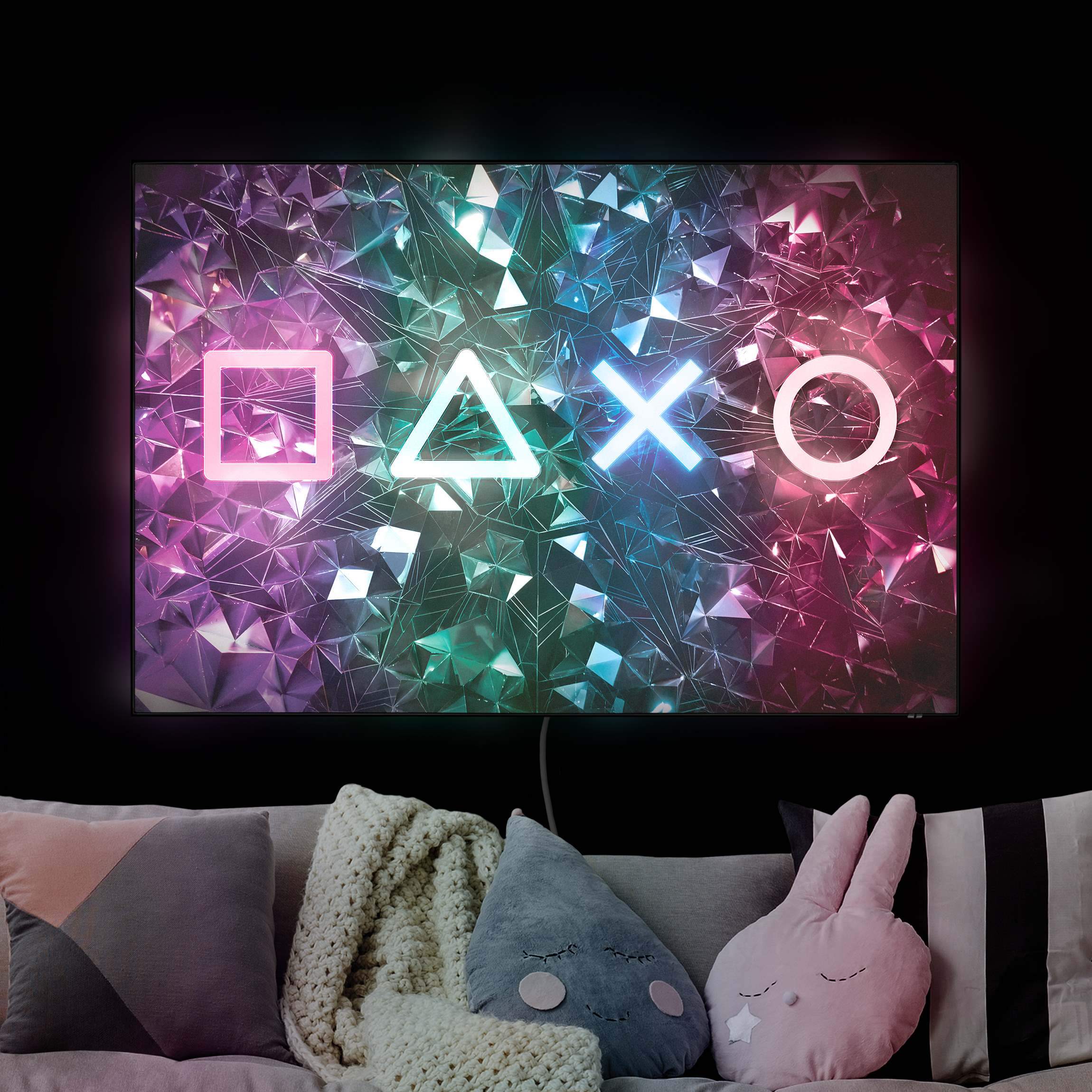 LED-Wechselbild Controller Symbole in Kristallen