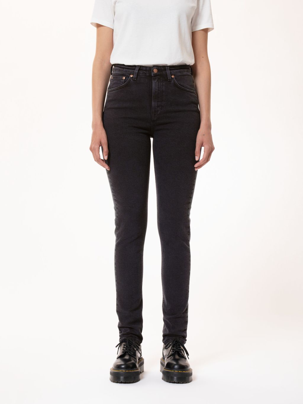 Hightop Tilde High Waist Jeans - Black Coal 30/30