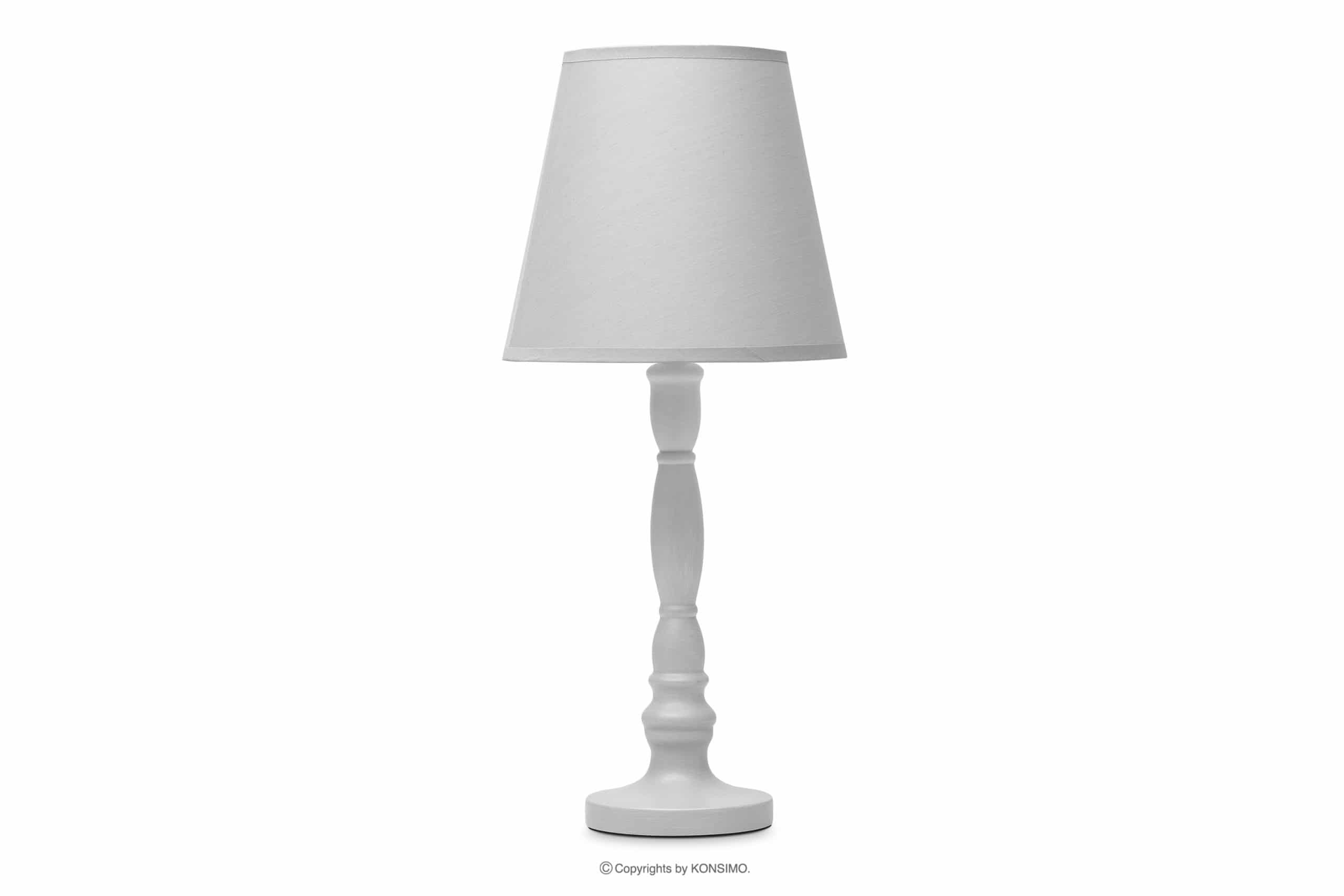 Klassische graue Nachttischlampe GITTA
