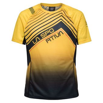 Wave T-Shirt M, Style P85, Farbe 100999 Yellow/Black, Größe M, La Sportiva