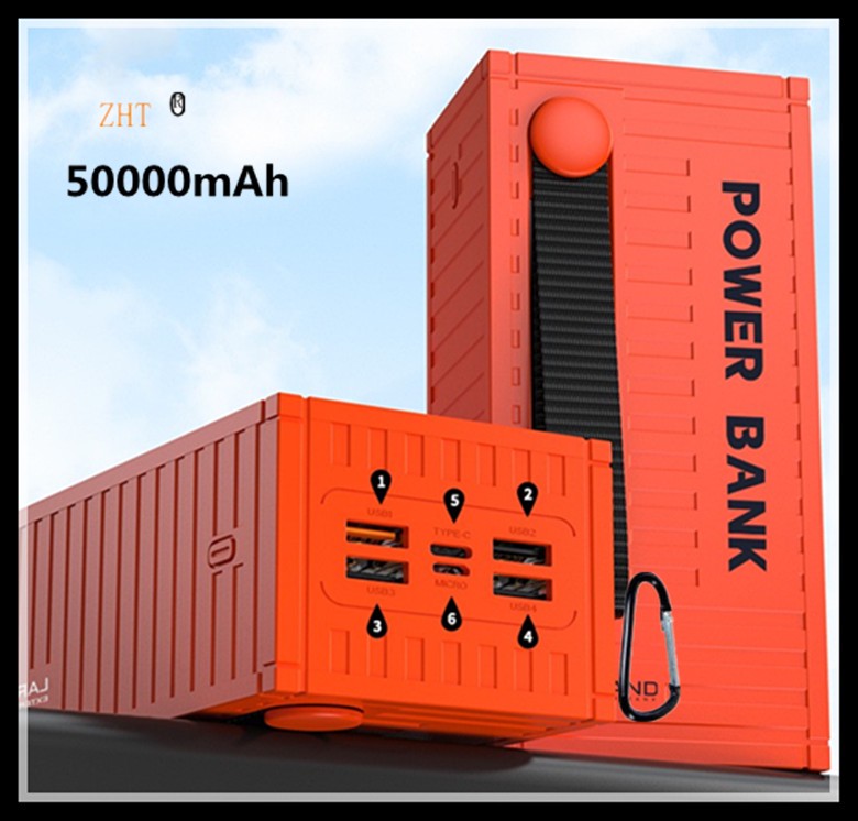 Wireless charge~Cell Phone Power Banks ZHT 90000mAh Large Capacity Power Bank Portable Powerbank TYPE C 60W PD20W Super Fast Charging