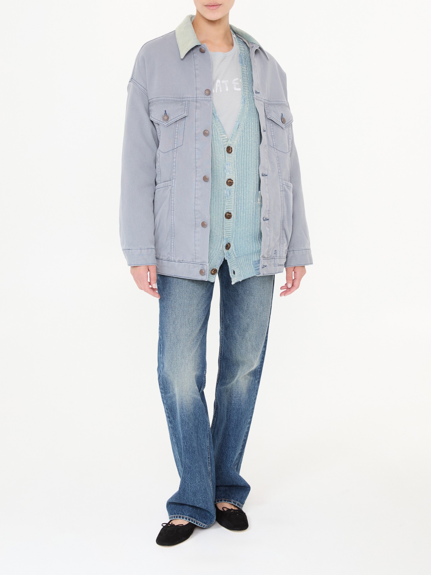 Jeansjacke 'Lacey' Blau