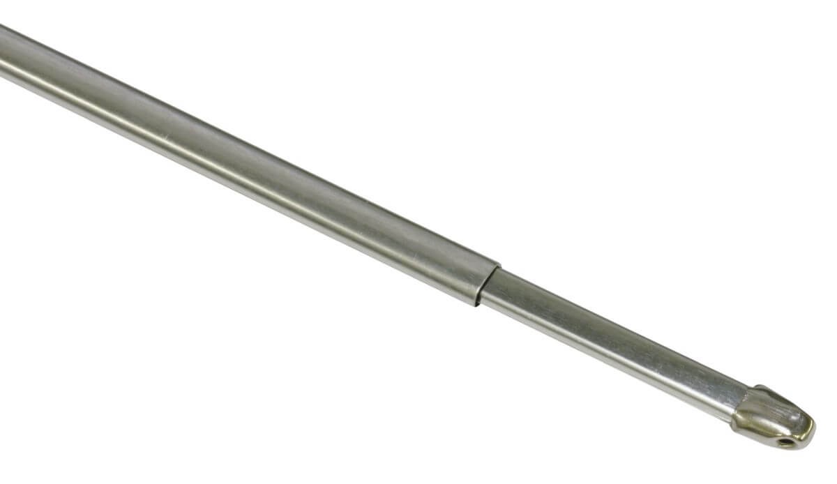 Vitragestange flachoval 11 mm chrom 60 - 100