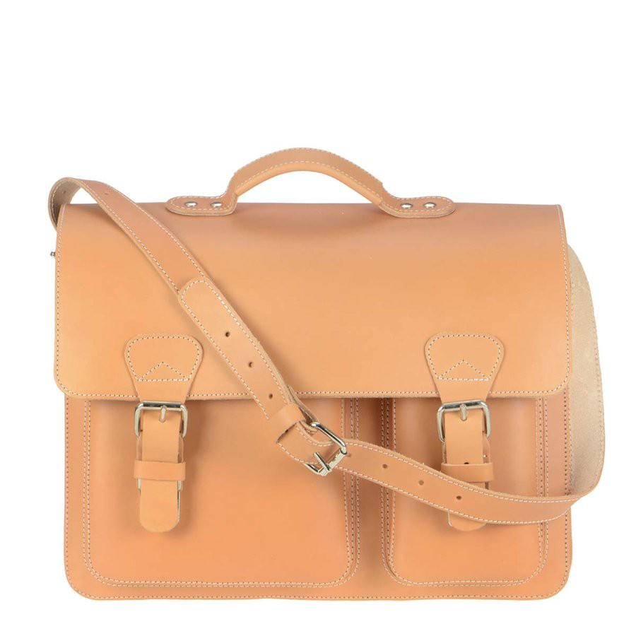 Aktentasche Leder 40x31cm mit 2 Fächern 