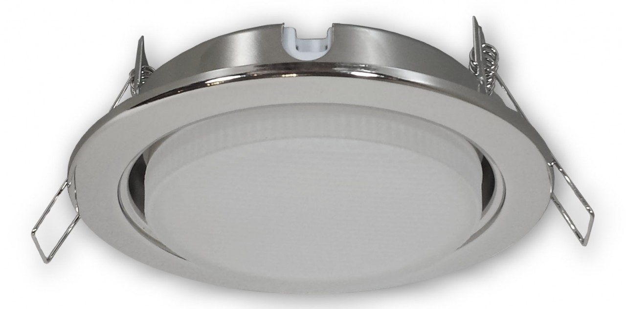 LED Einbaustrahler GX53 Dimmbar 230V chrom gl�nzend - 7 W neutralweiss