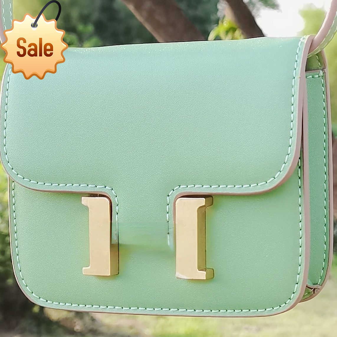 Luxus-Designer-Umhängetasche Umhängetaschen Handtasche Damenmode Textur Leder Exquisite H-Schnalle Mini kleine quadratische Tasche Geschenkbox Ve