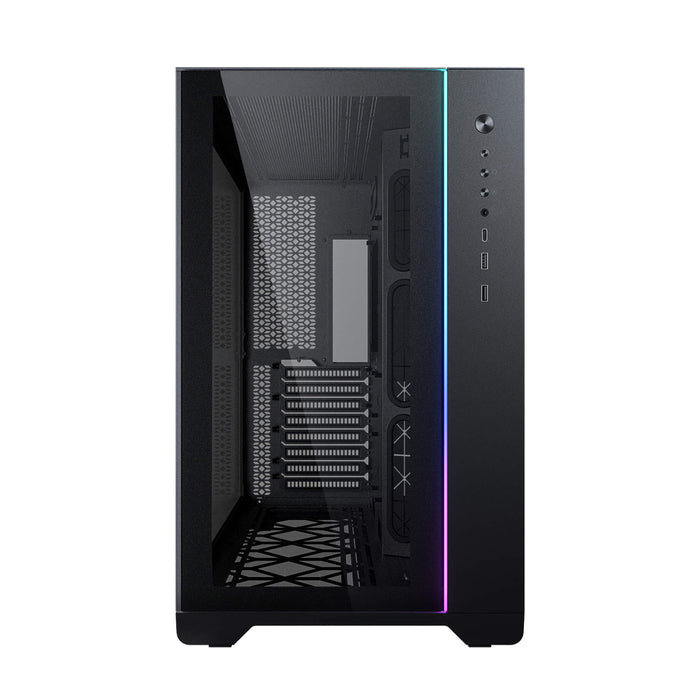 Magniumgear NEO Qube 2 Dual Chamber ATX Mid-Tower DRGB Gaming PC Case - Black - MG-NE620Q_DBK02