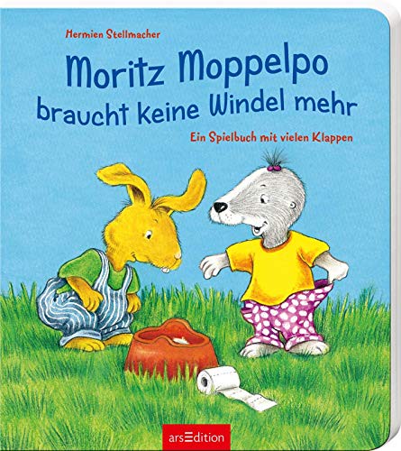 Moritz Moppelpo braucht keine Windel mehr: Ein Spielbuch mit vielen Klappen [Gebundene Ausgabe] [2010] Stellmacher Hermien