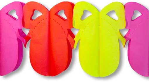 Osterei Girlande Pink Gelb Rot klein