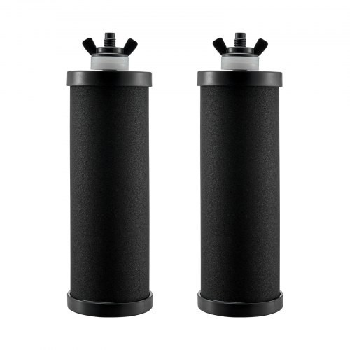 VEVOR Wasserfilter-Ersatz Reinigungselemente Ersatzfilter 2er-Pack (2 Aktivkohlefilter), Schwerkraft-Wasserfiltersystem-Ersatz, kompatibel mit den meisten Marken, leicht austauschbarer Wasserfilter