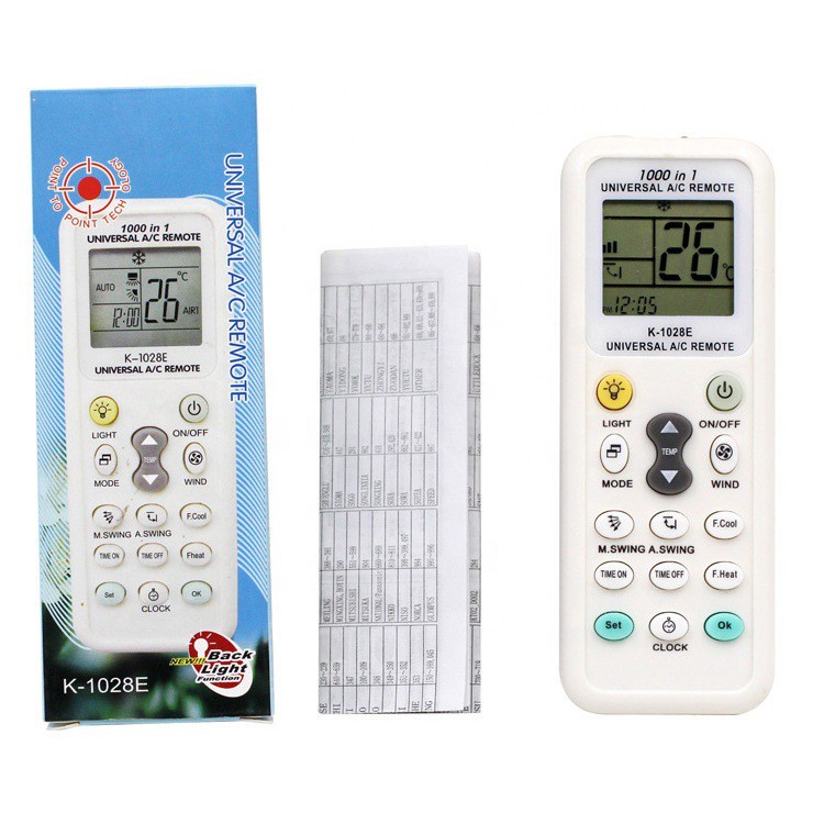 Universal K-1028E Smart Remote Control Air Conditioner Low Power LCD A/C Led light Conditioners Consumption Intelligent Controller With Retailor