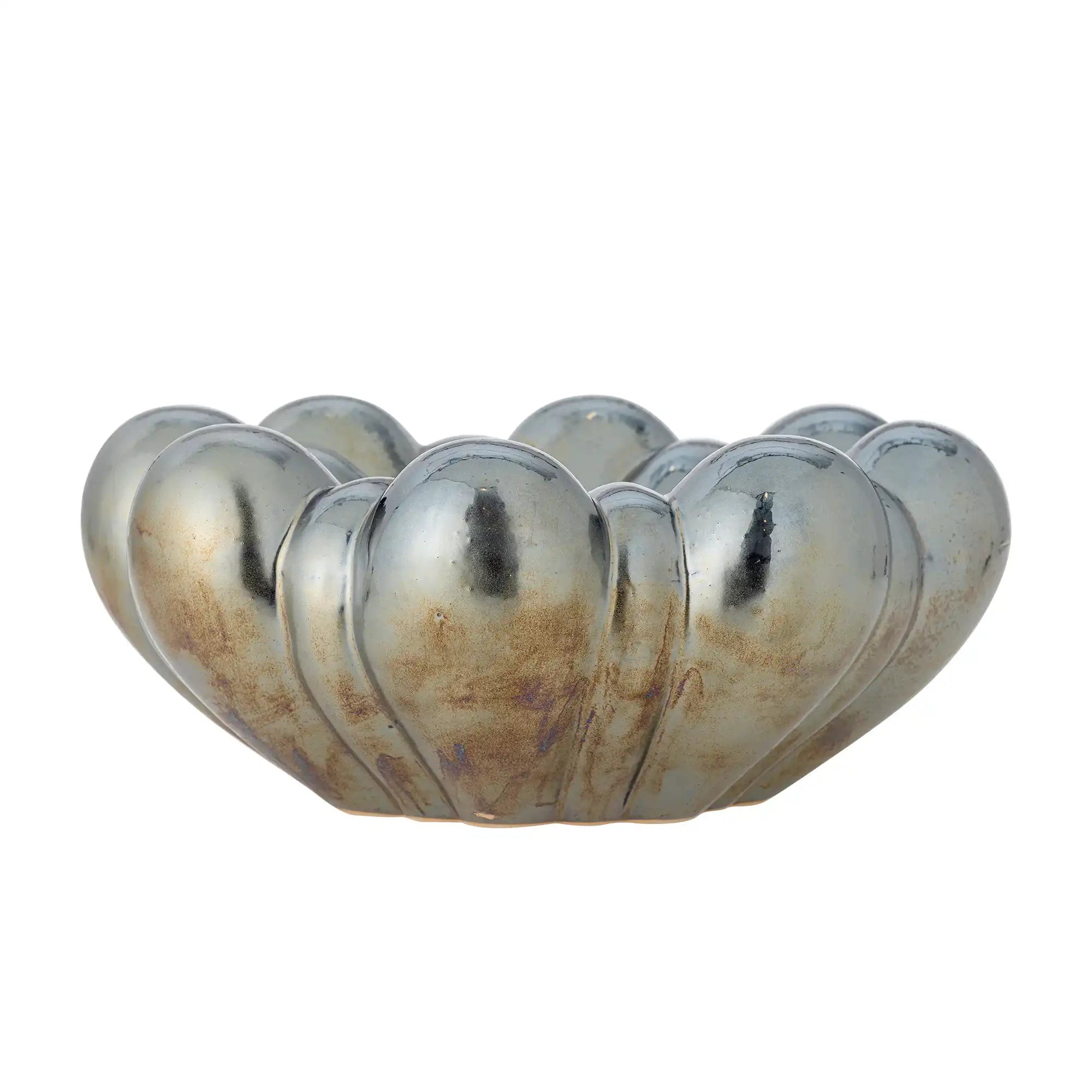 Bloomingville Schale Keramik silber Sheeran