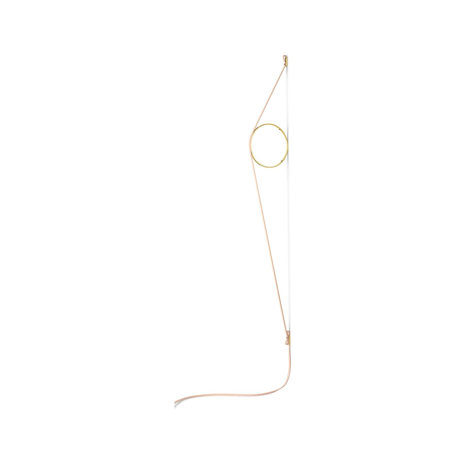 Flos - Lampe Wirering Pink Pink Cable/Gold Ring
